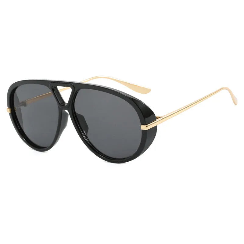 Gafas De Sol De lujo De diseñador De marca para mujer, gafas De Sol Vintage De gran tamaño para sexo, gafas De Sol De moda negras para mujer # 300864