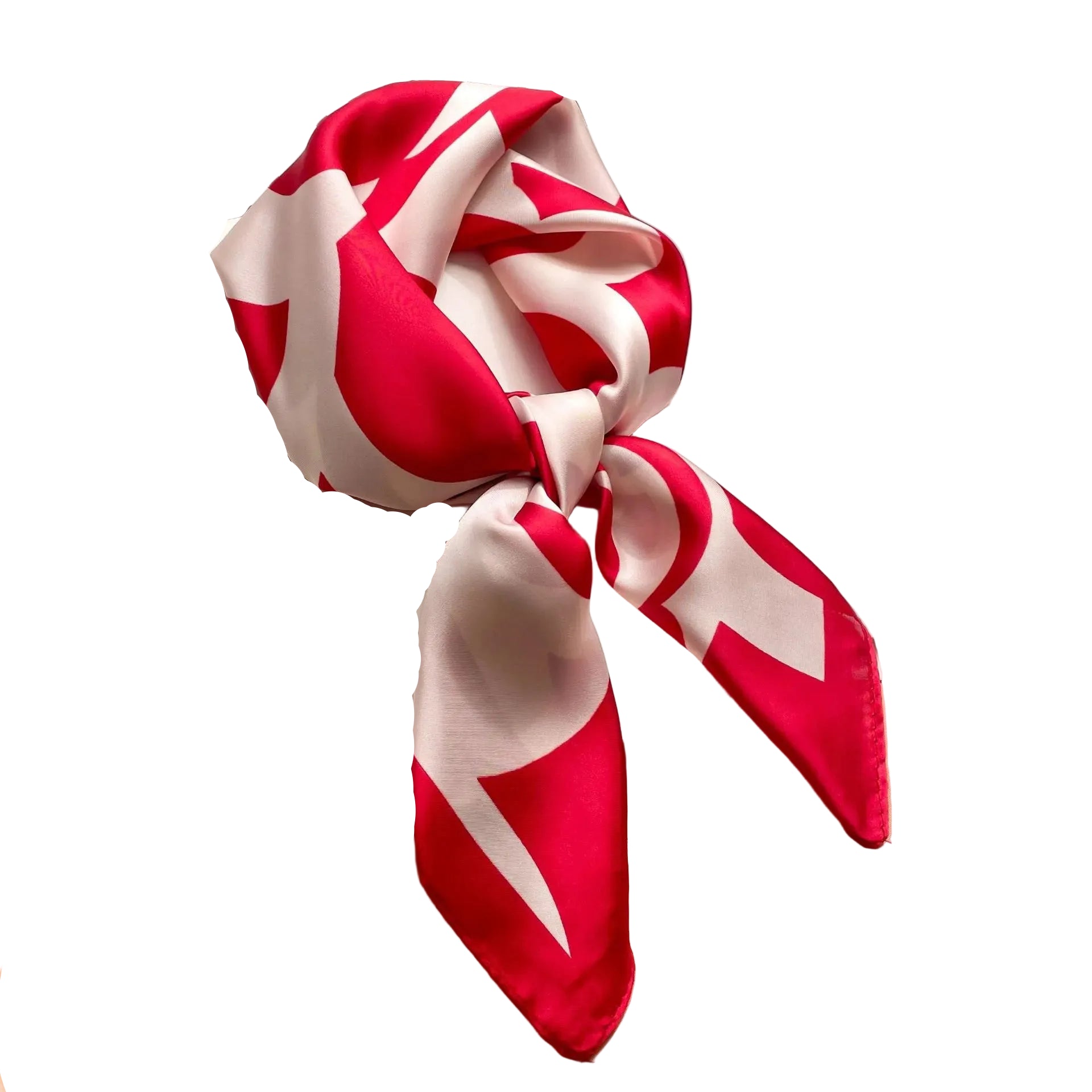 Pañuelo cuadrado elegante de 70 cm para mujer – Estilo chic con estampado clásico”