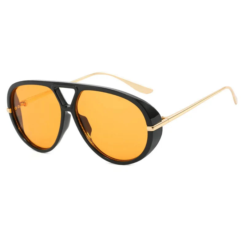 Gafas De Sol De lujo De diseñador De marca para mujer, gafas De Sol Vintage De gran tamaño para sexo, gafas De Sol De moda negras para mujer # 300864